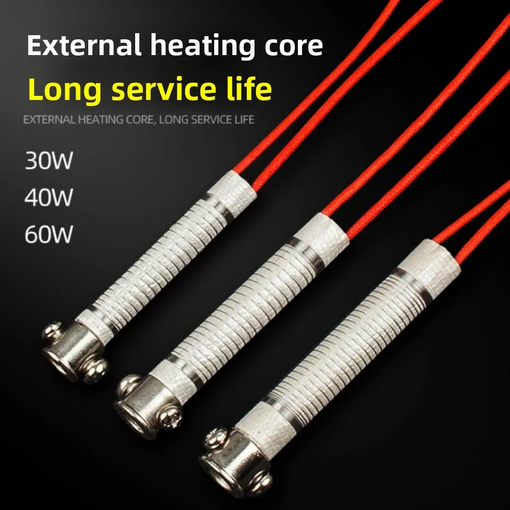 1/10pcs 220V Electric Soldering Iron Core 30W40W60W100W High Temperature Resistance External Heating Element Replacement