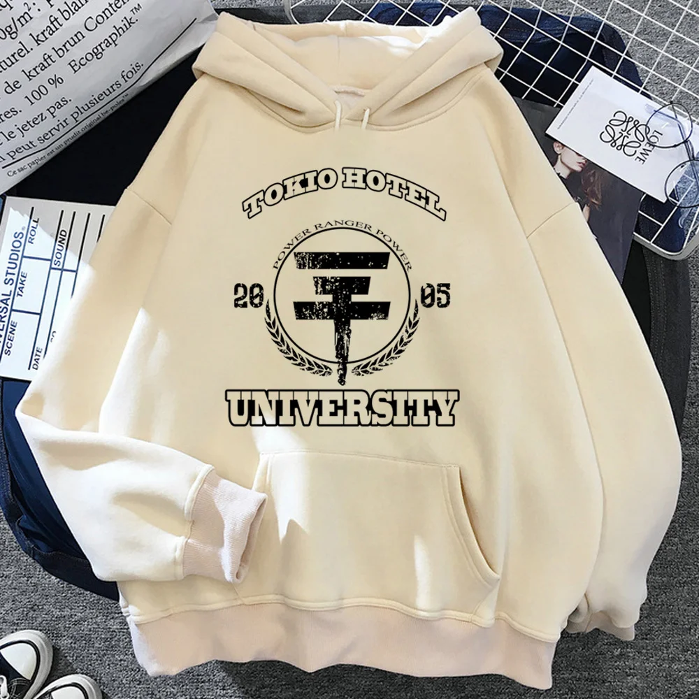 

Tokio Hotel hoodie wanita gothic harajuku grafis Kawaii berkerudung kemeja pakaian wanita 90s Pullover