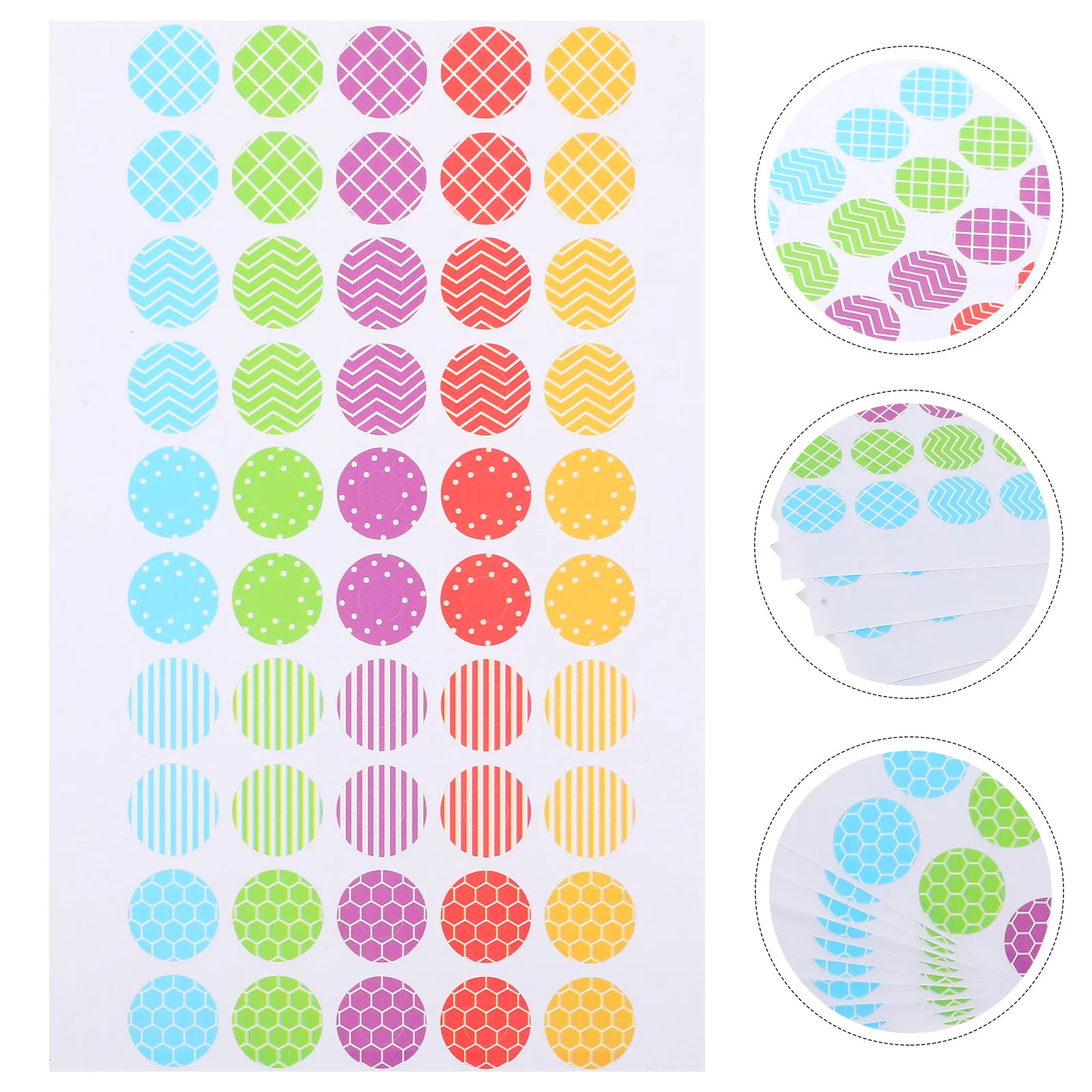 

10 листов декоративных наклеек для укрепления перфорированных отверстий, совместимых с блокнотами на кольцах, планерами и тетрадями на кольцах