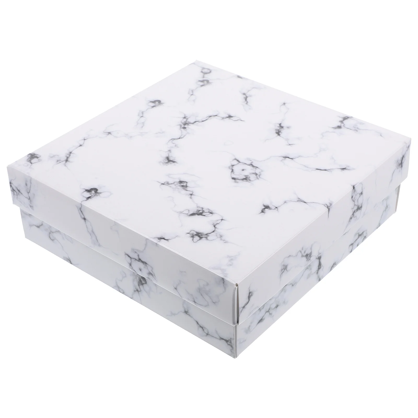 

10pcs Moon Cake Boxes Marble Pattern Bakery Packaging Storage Container Reusable Paper Dessert Box Mousse Cupcake Cake Carrier