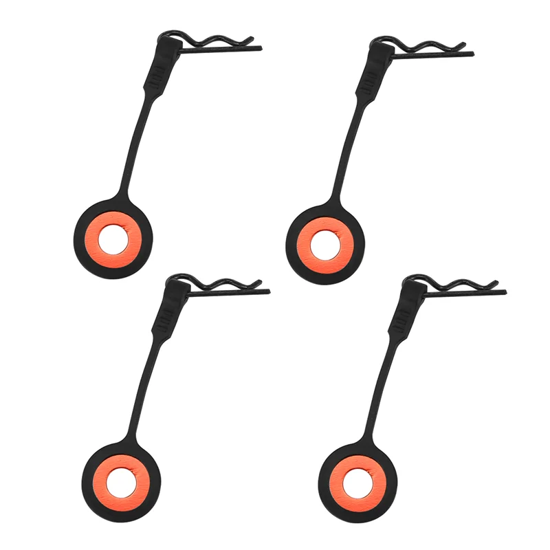 AS96-4Pcs Rubber+Metal Car Body Clip Shell Fixed Buckle Lock For 1/8 1/10 RC Car Traxxas TRX4 UDR AXIAL SCX10 Arrma