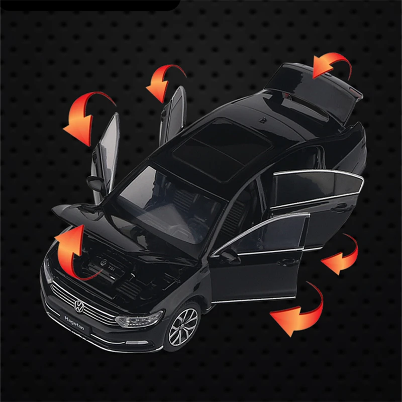 1:32 VW Magotan Coupe Legering Model Auto Diecasts Metalen Auto Voertuigen Model Hoge Simulatie Geluid en Licht Collectie Kinderen Speelgoed gift