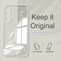Full Camera Protection Silicone Case For Samsung Galaxy S25 S24 S23 S21 FE S22 Plus A 55 35 25 15 05 S A 14 24 34 54 04 S Cover