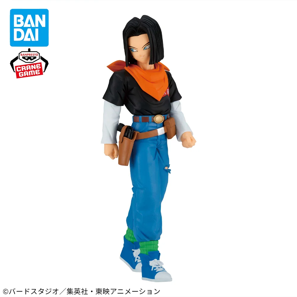 

Оригинальная фигурка BANPRESTO SOLID EDGE WORKS Dragon Ball Z Android 17, аниме модель, оригинальная игрушка в коробке