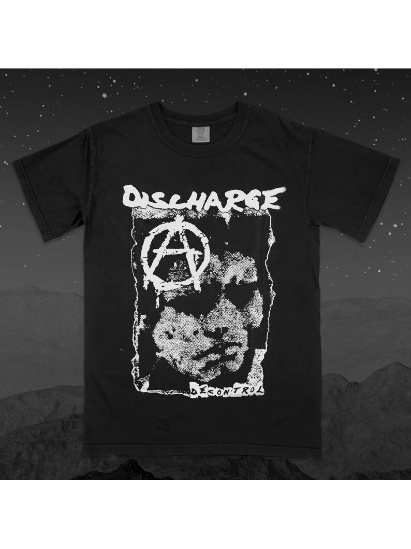 Discharge Decontrol Hardcore Punk Band T-Shirt - Black Comfort Colors Merch