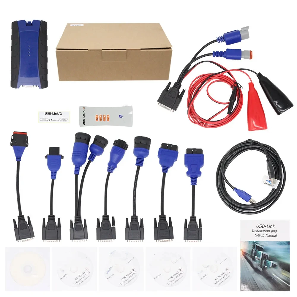 Large Factory USB Nexiq-2 125032 Link Bluetooth Truck For Vol-vo ISUZU USB Link Diagnostic Heavy Duty Cummins HINO