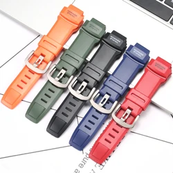 Watch Accessories Suitable for Casio Protrek PRG 260 500 550 PRW 2500 3500 5100 Men's Watch Band Rubber Replacemnet Strap