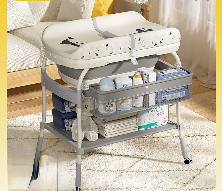 Diaper table Mobile crib Massage nursing table Newborn diaper changing touch Bathing multi-function