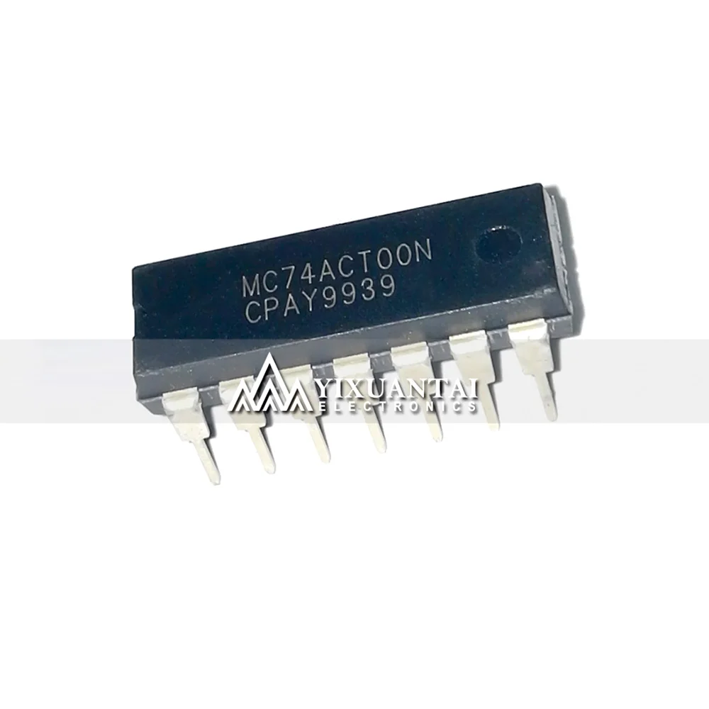 STOCK 5pcs/Lot   MC74ACT00N  IC GATE NAND 4CH 2-INP 14DIP  New