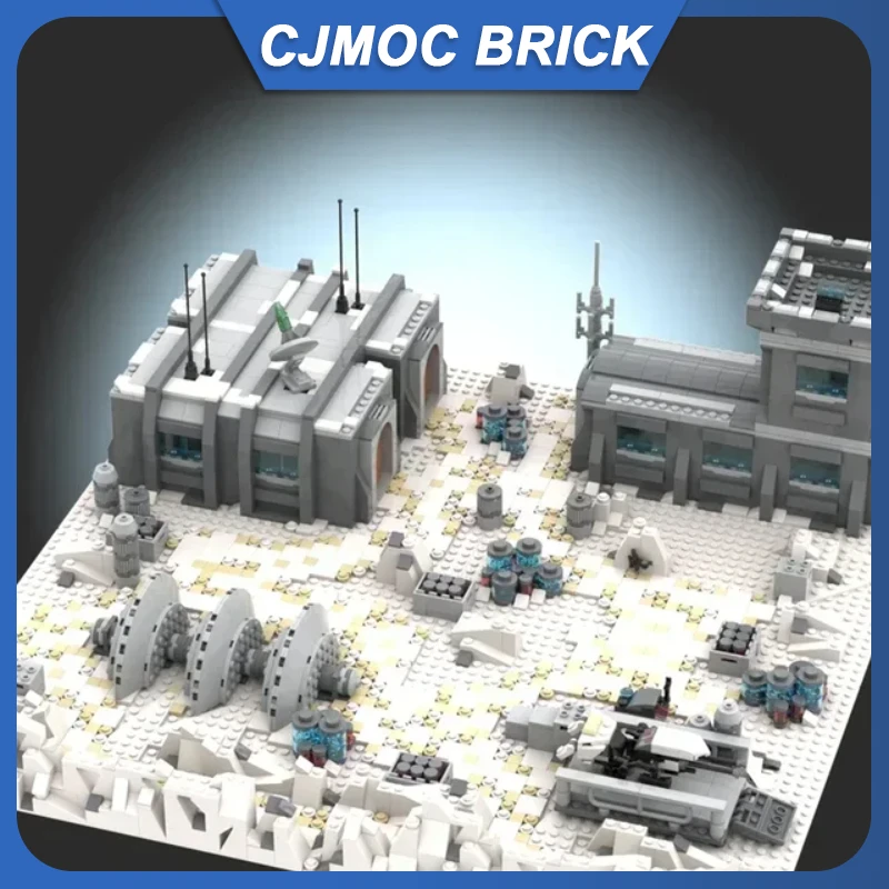 

Модель звездных фильмов MOC, военная боевая защита, база, модульная технология, подарки, праздник, сборка, детские игрушки, костюм, строительные кирпичи