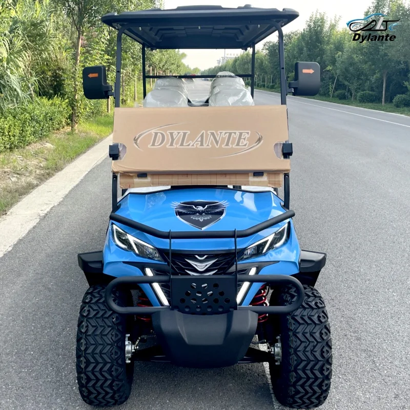 Accept Customized High Speed ​​Lift Off-road 6 Person 72V Electric Mini Golf Cart 5kw Motor Shooting Gallery Hunting Cart