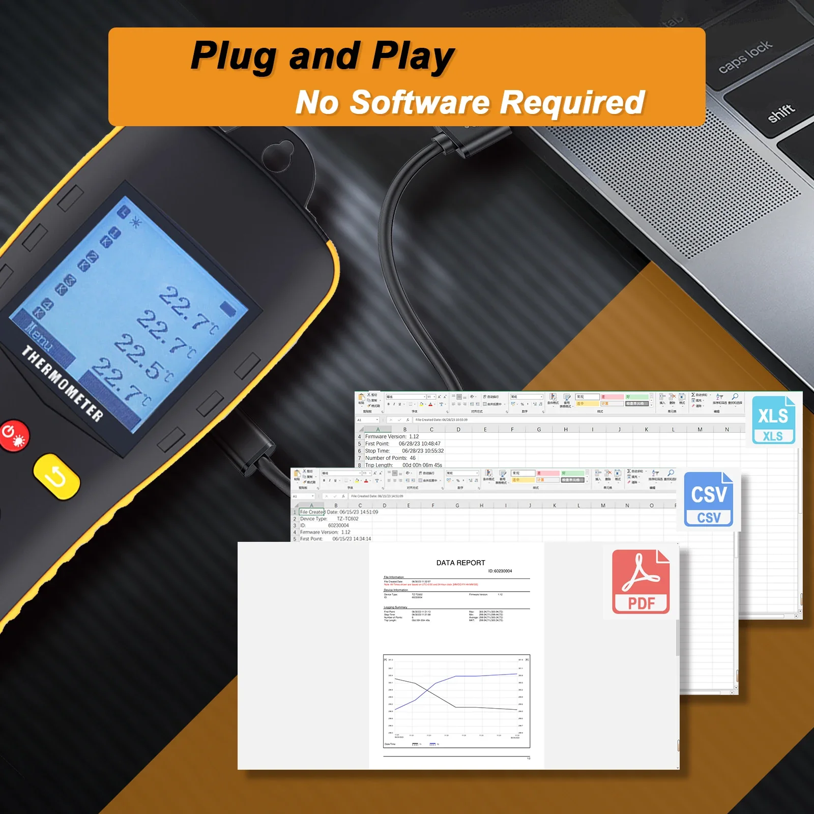 Termômetro térmico de casal de sonda múltipla Sensor de temperatura digital de 4 canais