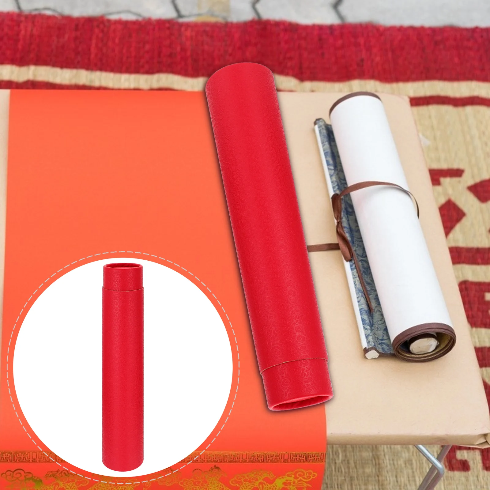 Painting Tube Calligraphy Poster Case Cardboard Tubes for Mailing Mailers Craft Shipping Expandable Artwork