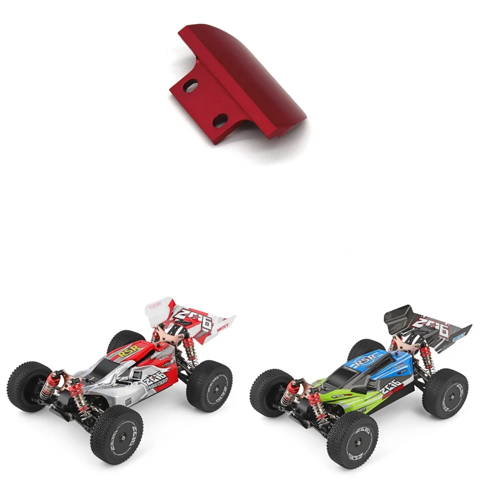 المصد الأمامي المعدني BAAA لـ Wltoys 144001 124017 124019   ملحقات أجزاء ترقية السيارة RC، أحمر