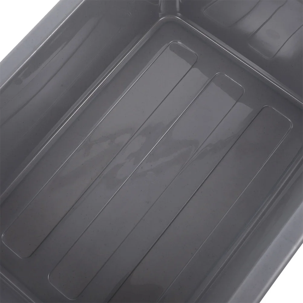 Rectangle Thick Plastic Basin 40x28x13cm Grey Hotel Restaurant Wash Tub Kitchen ganizing Box Dish Vegetable Basket Freezer