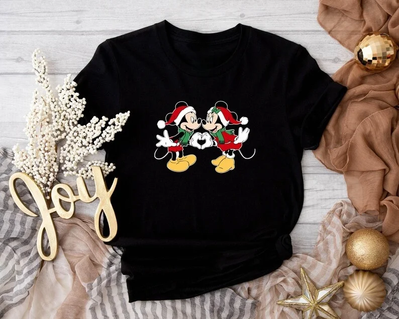 2026 Hot New Disney ‌Mickey Mouse Series T Shirt Vintage Women's Men Cotton Tee Short Sleeve O-Neck Casual Trend Oversize