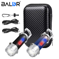 Mini Keychain Flashlight Rechargeable Pocket COB Working Light Outdoor Hook Emergency Warning Light for Camping Walking Hiking