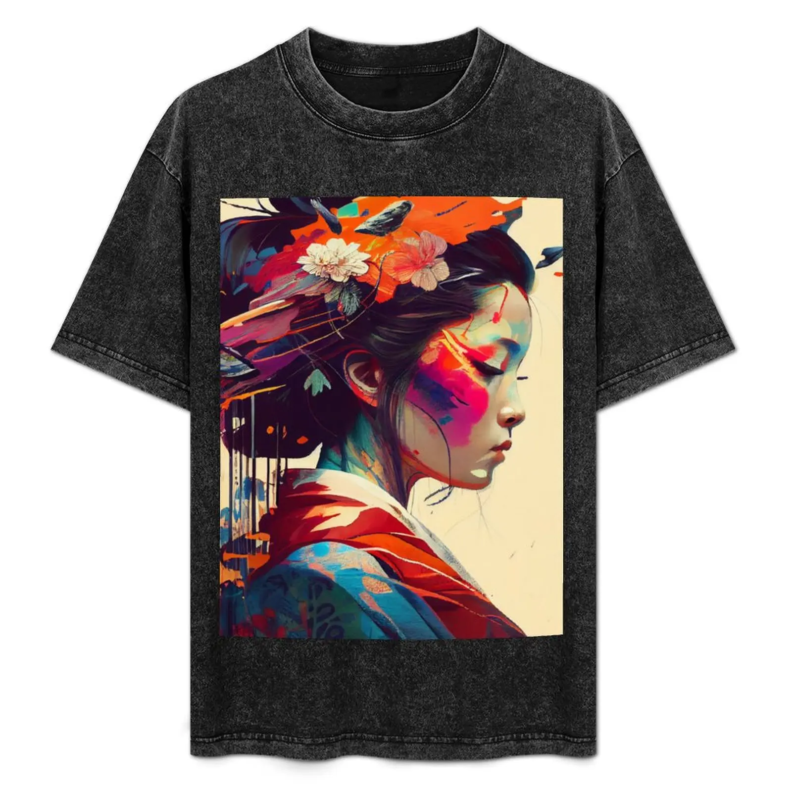 Samurai, Geisha, Yakuza, traditional Japanese paintings T-Shirt boys whites cute clothes men t shirts