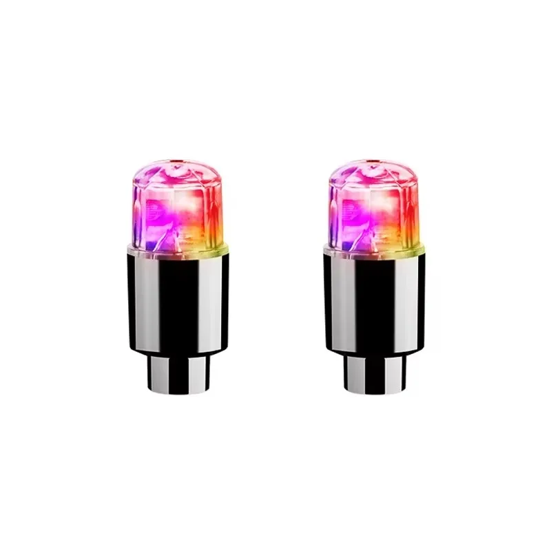 AliExpress NONE 2/4/8Pcs Colorful LED Wheel Tire Valve Lights Motorcycle Car Wheel Tire Valve Caps Universal Dustproof Bicycle Valve Cover