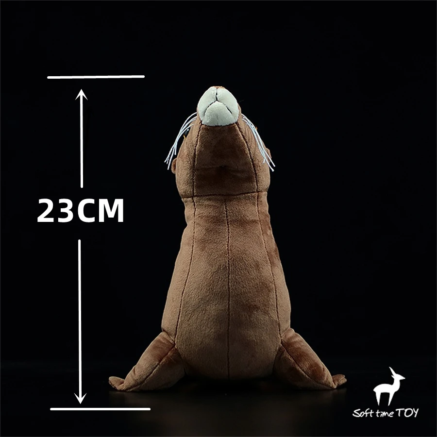 Fur Seal Plush Toy - Lifelike Sea Lion Stuffed Animal, Realistic Eared Seal Plushie, Ursine Seal Simulation Doll Gift