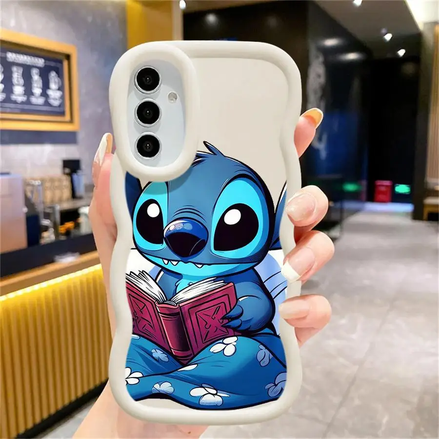 Funda de teléfono suave de dibujos animados de Disney Stitch para Samsung Galaxy A36 A21s A35 A34 A15 A16 A32 A11 A12 A23 A24 A14 A26 A25