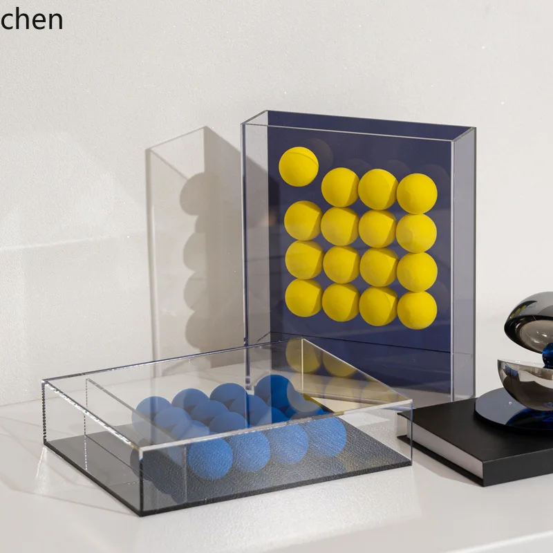 

YFY Modern Light Luxury Sponge Ball Decorative Painting Niche Creative Personality Ornament Model Room Exhibition Hall Desktop