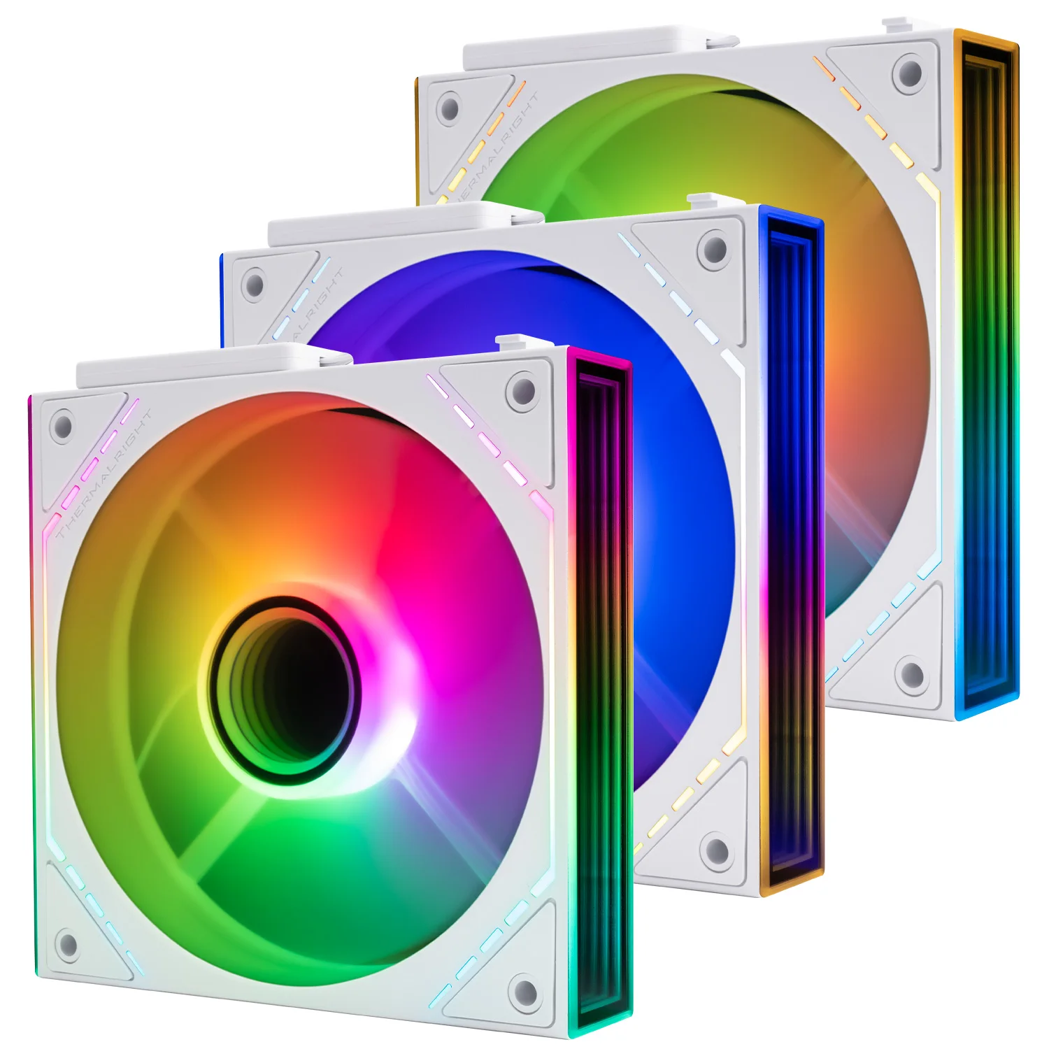 Thermalright TL-M12QW-S X3 Computer Case Fan, 3-IN-1 ARGB 120mm PC Case Fan/Daisy Chain/Interlocking/Infinity Mirror/Silent/PWM