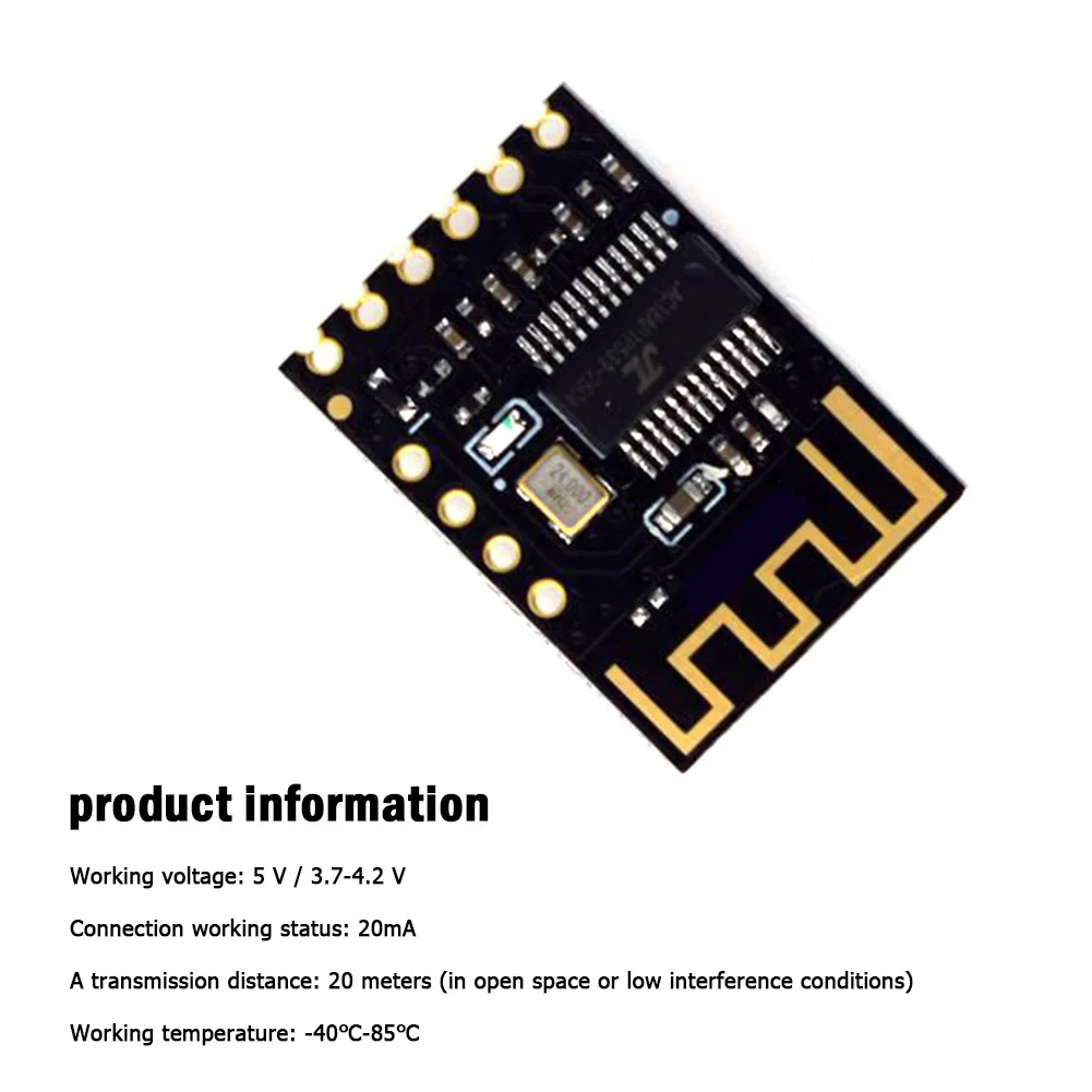 Bluetooth-compatible Audio Receiver Board Bluetooth-compatible HiFi Stereo MP3 Decoder Module 23x16x3mm