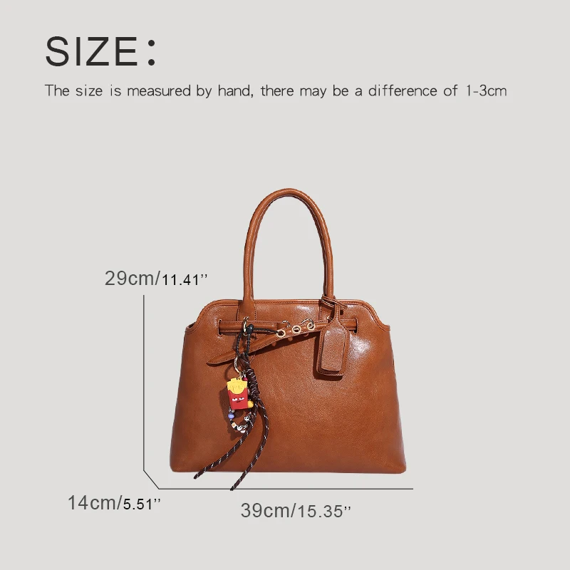 England Style Tote Bags For Women Luxury Designer Handbag Purses 2024 New In PU Vintage Belt Buckle Top Handle Underarm Shoulder