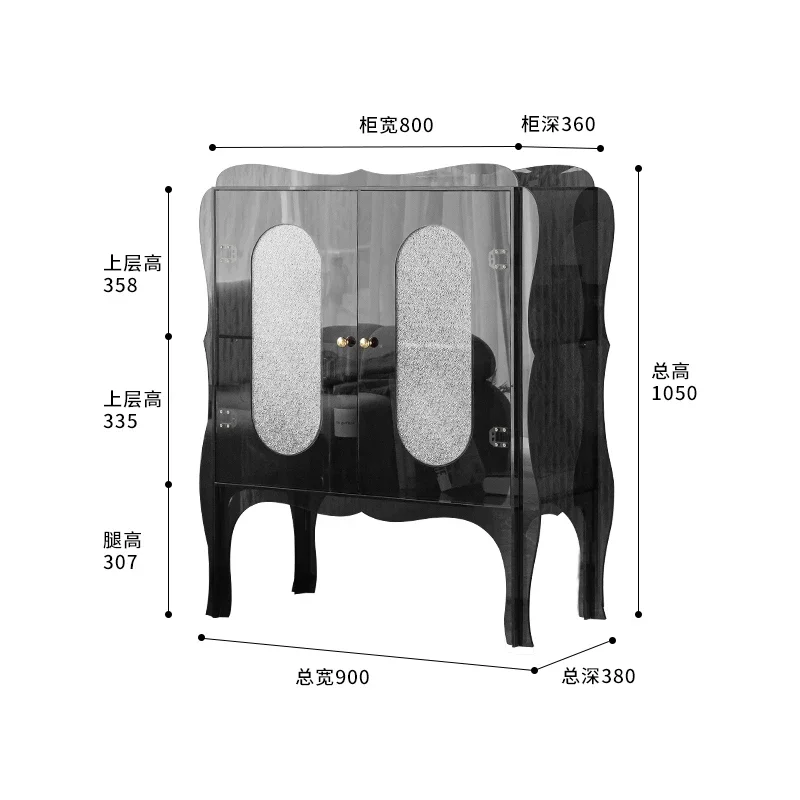 r8.10- side cabinet, entrance cabinet, household storage locker, living room, dining room side cabinet, wine cabinet