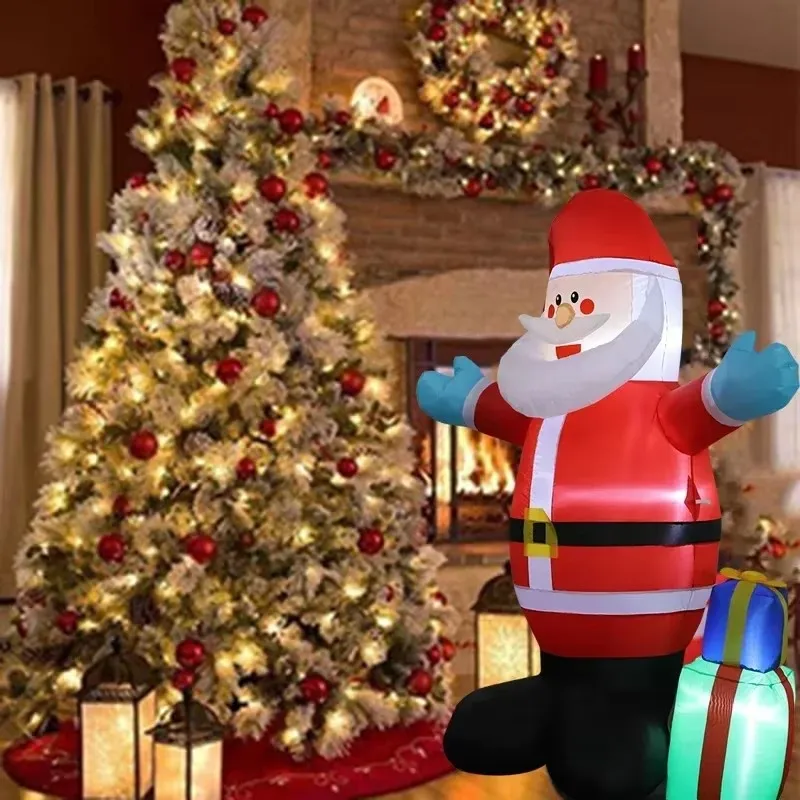 Jouets Gonflables avec Lumières LED pour Décoration de Noël, Modèle Gonflé pour ix, Cour, Niket Extérieur, 1.5m