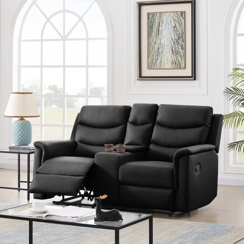 

2-SEATER MOTION SOFA ЧЕРНЫЙ PU (W22343699 /K2553P167004)