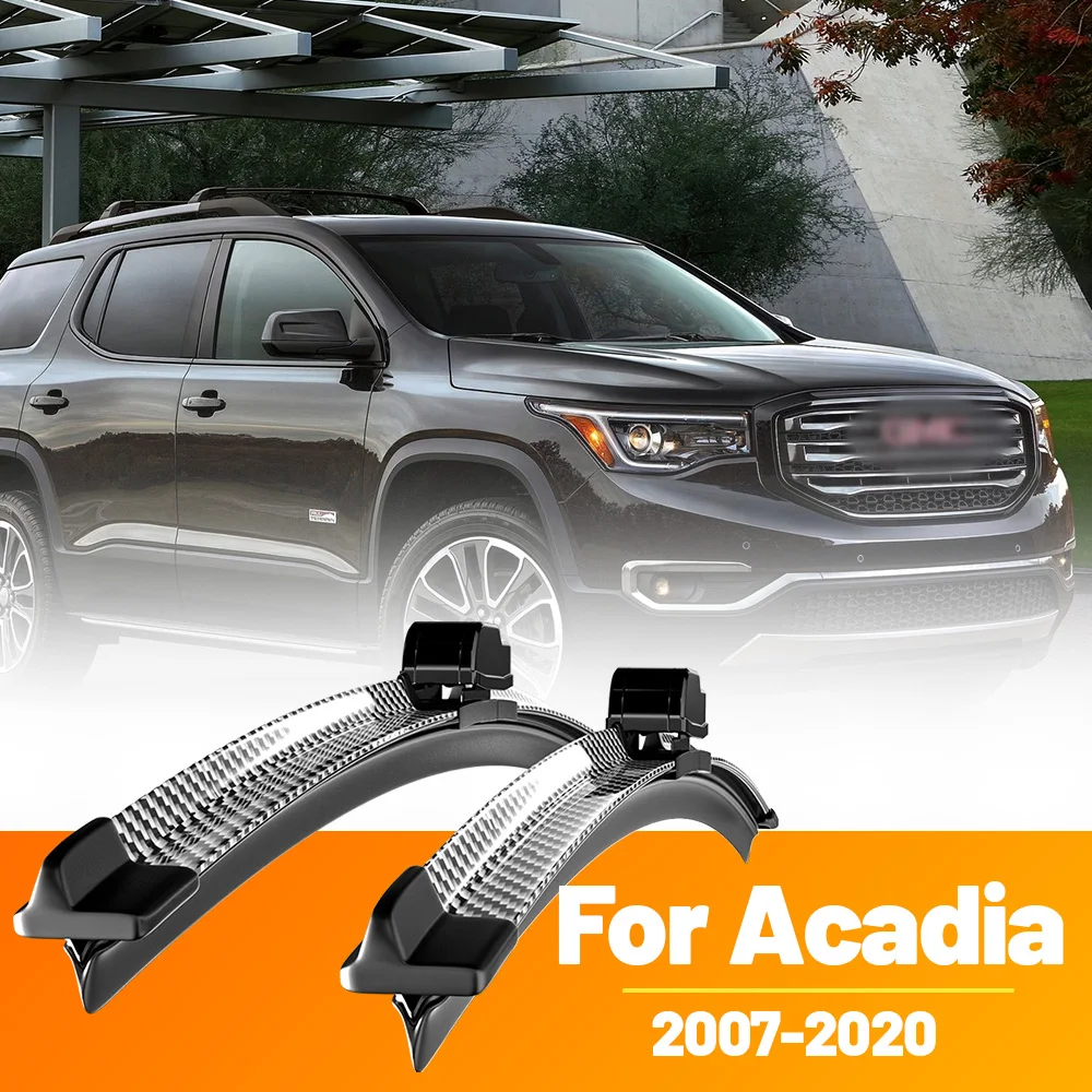 2 stücke Frontscheibe Scheibenwischerblätter Carbon Faser Scheibenwischer Für GMC Acadia 2007-2020 2008 2011 2012 2013 2015 2016 2017