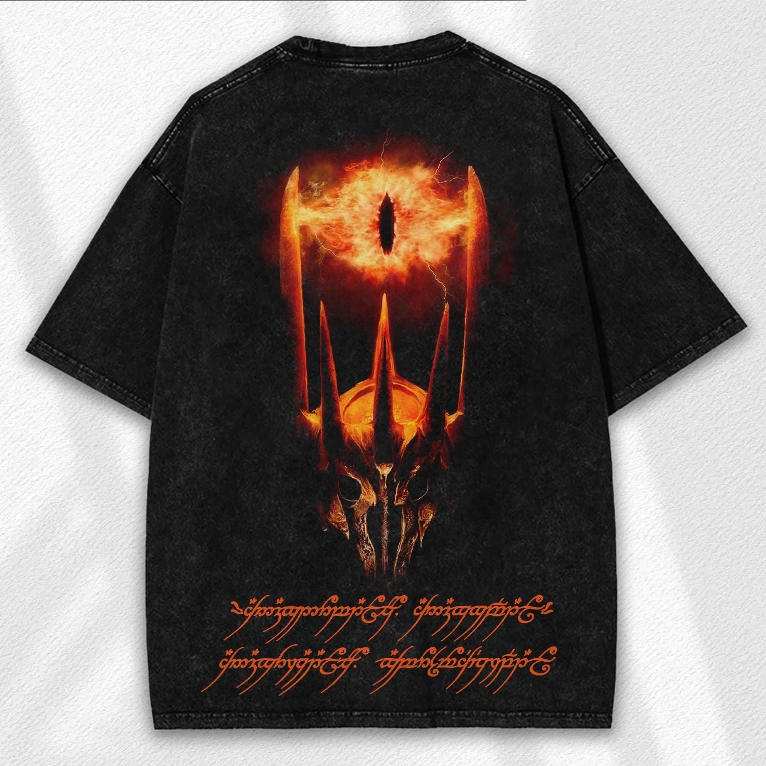 Eye of The Dark Lord T-Shirt Sauron Graphid Streetwear Y2k Men Women Oversize Short Sleeve Harajuku Hip Hop Female Male Clothing