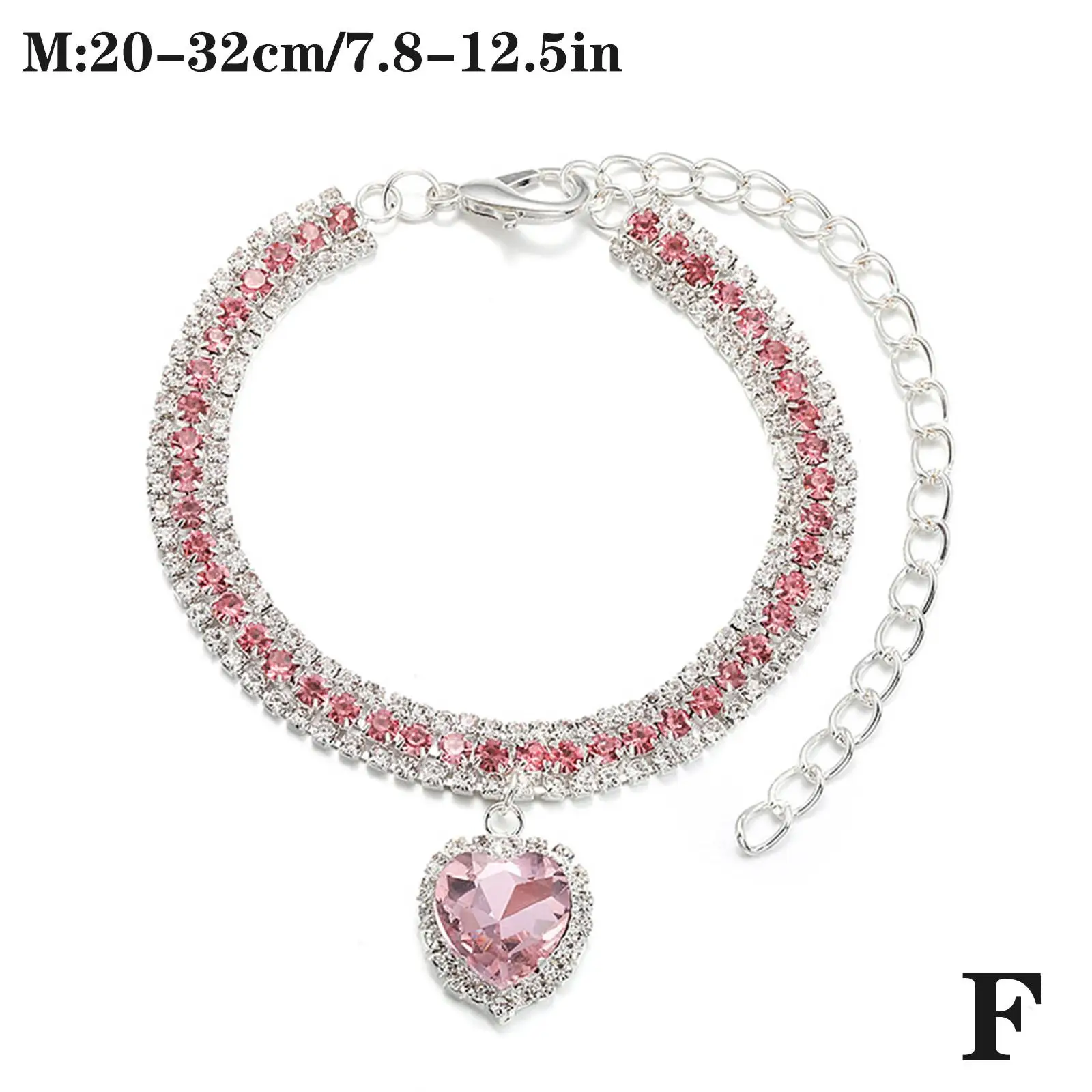 Luxus Kristall Katze Kragen Liebe Anhänger Halskette Haustier Kragen Einstellbare Kleine Hund Katze Hals Ring Strass Kragen Haustier Zubehör – Detail 23