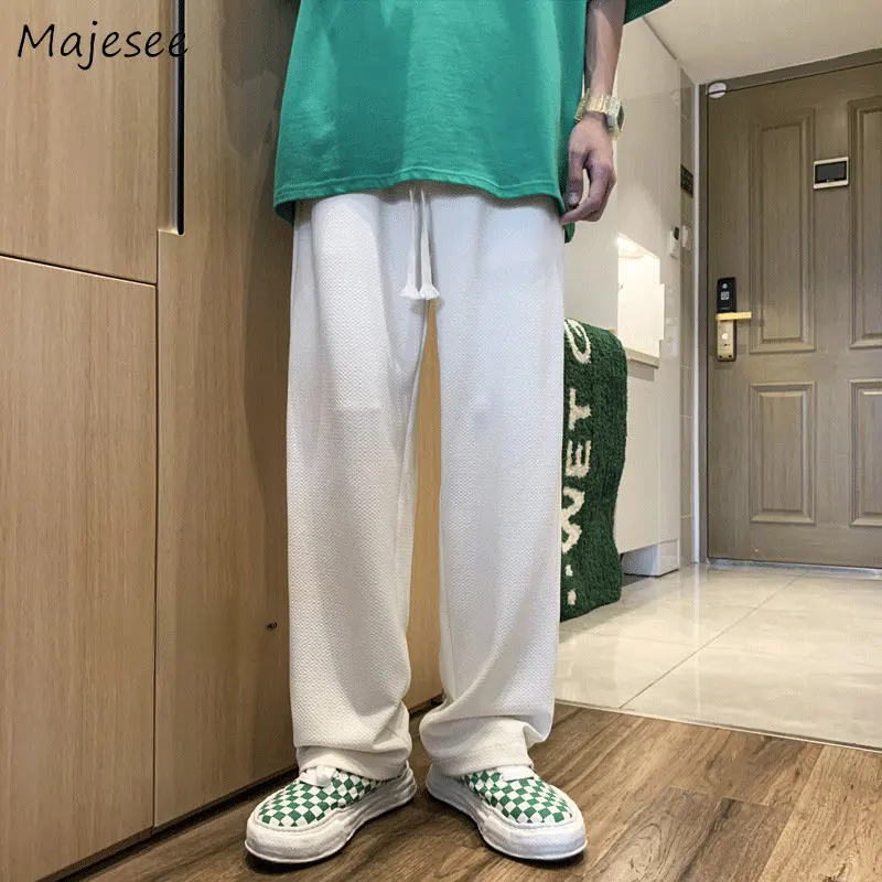 

Men Casual Pants Streetwear Summer All-match Simply Handsome Fashion Cool Chic Dynamic Pantalones BF Retro Harajuku Trousers New