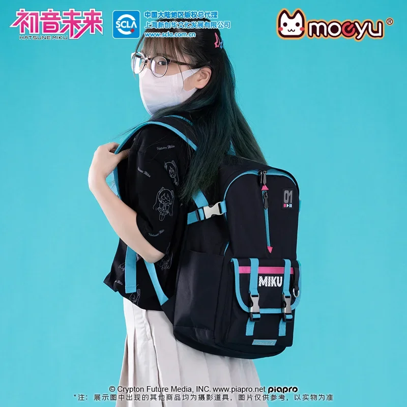 Popular Animation Moeyu Surrounding Hatsune Miku Outdoor Backpack anime Metal Buckle Miku Large Capacity Oxford Fabric Backpack