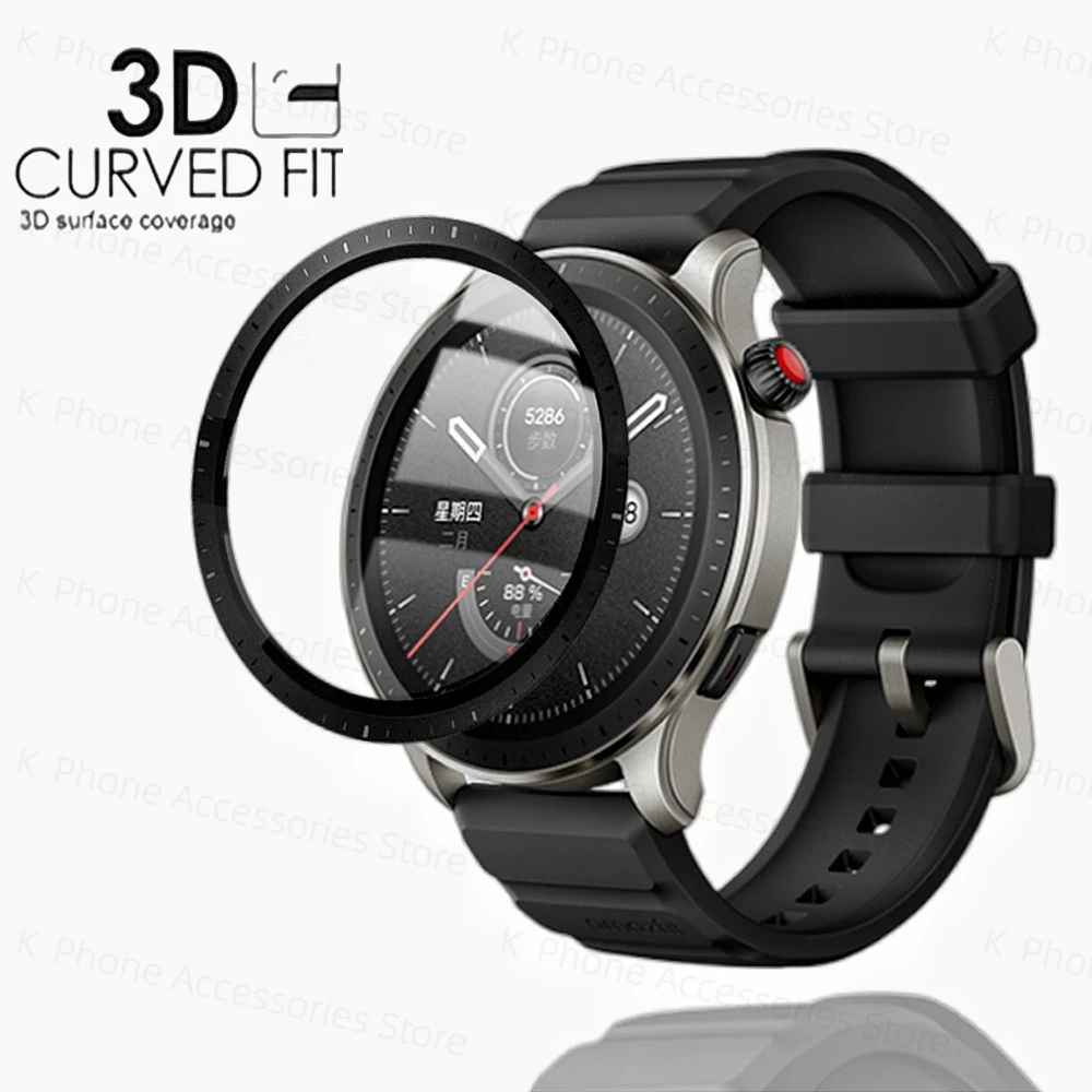 3D Curved Screen Protector for Huami Amazfit GTR4 GTR2E GTR2 GTR 4 2E Smart Watch Ceramics Protective Film With Scale Not Glass