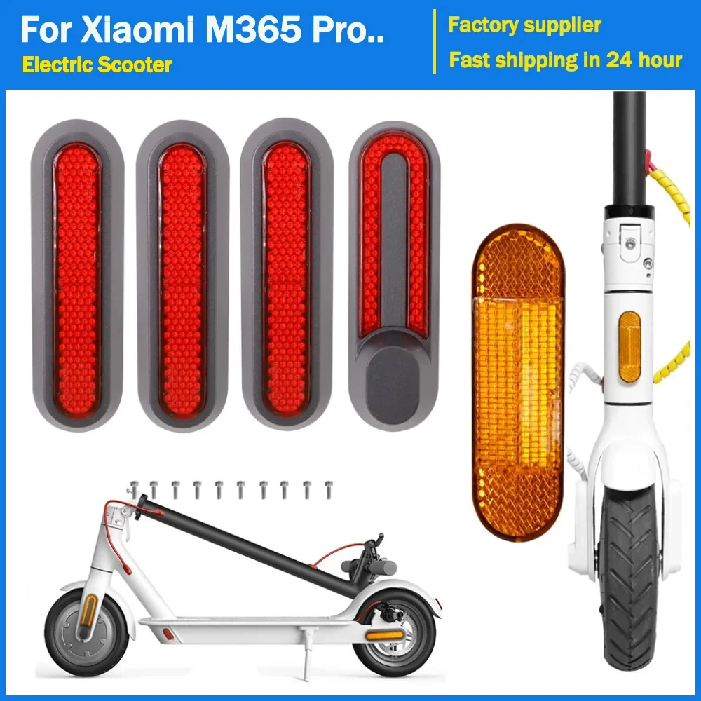 Wheel Cover Protect Shell For Xiaomi Electric Scooter Pro 2/1s/M365 Pro Front Rear Safety Reflective Tube Night Reflector Parts