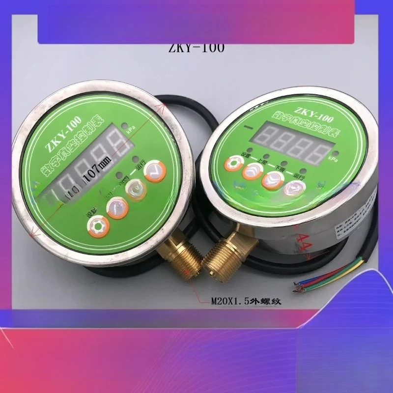 Diameter 100mm stainless steel vacuum pressure gauge digital vacuum gauge vacuum pressure switch ZKY-100