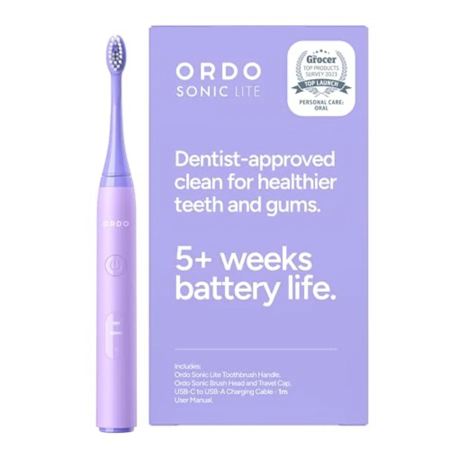 

Lite Sonic Toothbrush Electric Toothbrushes with 35 000 Pulses Per Min Dual Modes Over 5 Weeks Battery Smart Timer Waterproof U