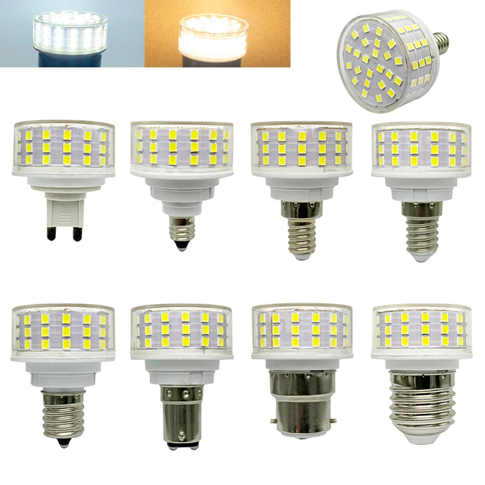 省エネキノコ電球、フリッカーなし、g9、e27、e14、e12、e11、e17、ba15d、b22、10w、72leds、85-265v、ac 110v、220v、240v