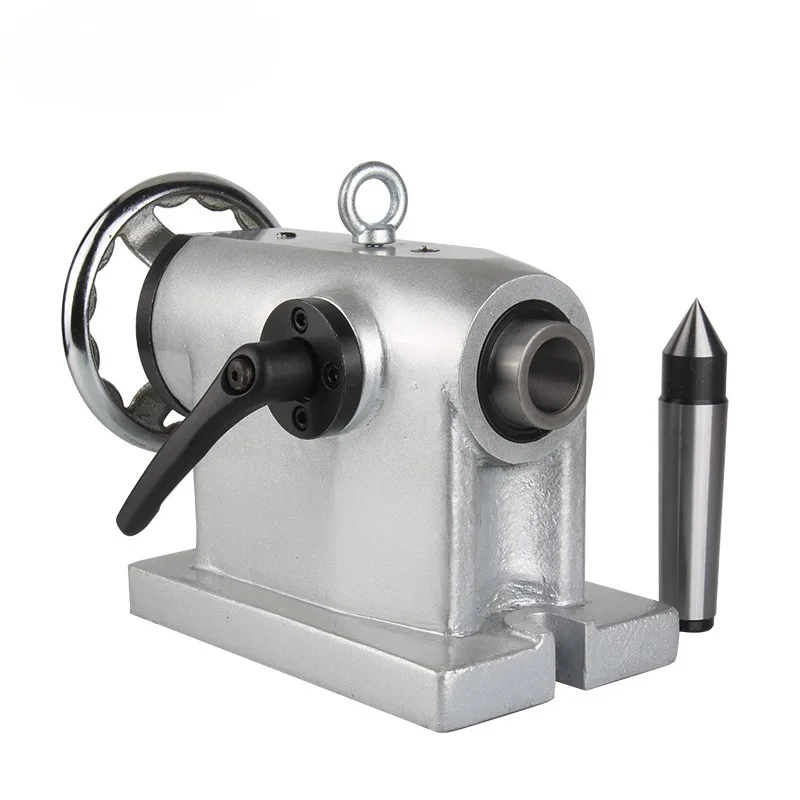 Center height 135/160 manual thimble tailstock lathe milling machine cnc numerical control machining center four axis tailstock