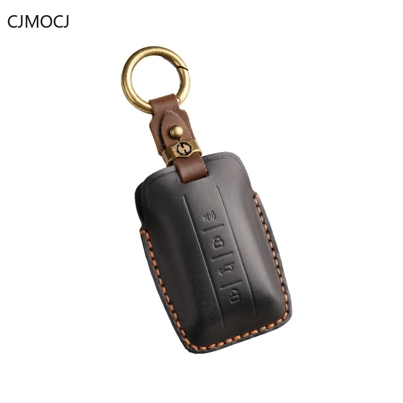 Premium Vintage Genuine Leather Key Cover Case for Tank 300 / Tank 500 / WEY (2024) - Handmade Protective Key Fob Shell Keychain