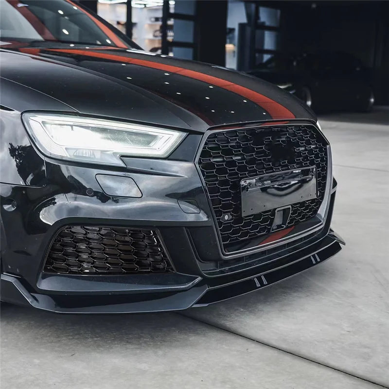 

AU04 -1 Pair Honeycomb Grid Fog Lamp Grille Cover Front Bumper Frame For A3 8V Sline S-Line S3 RS3 2017-2020