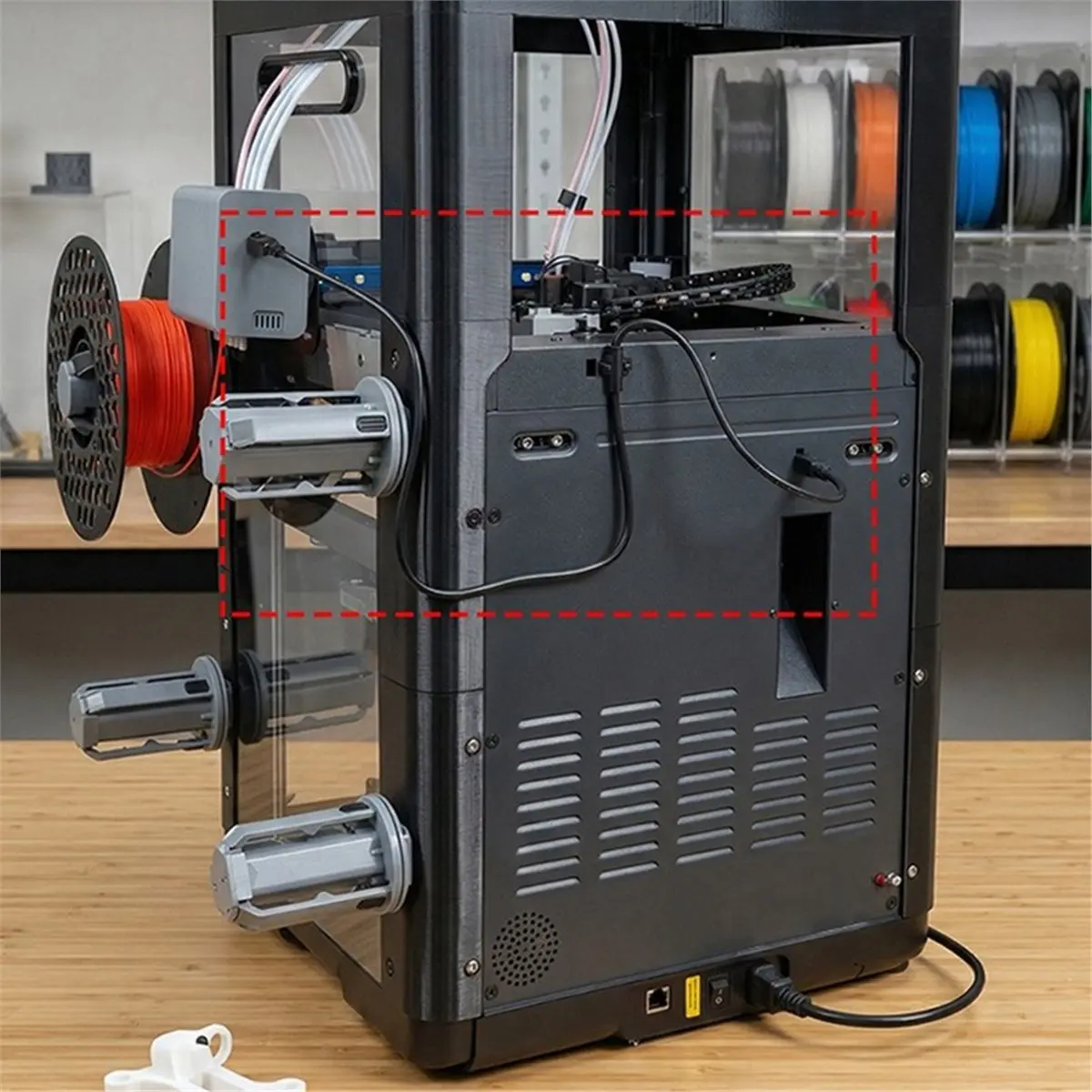 Suitable for AD5X Multi-Color Kit Connection Cable 4pin Head with Connector, Total Cable Length 800mm