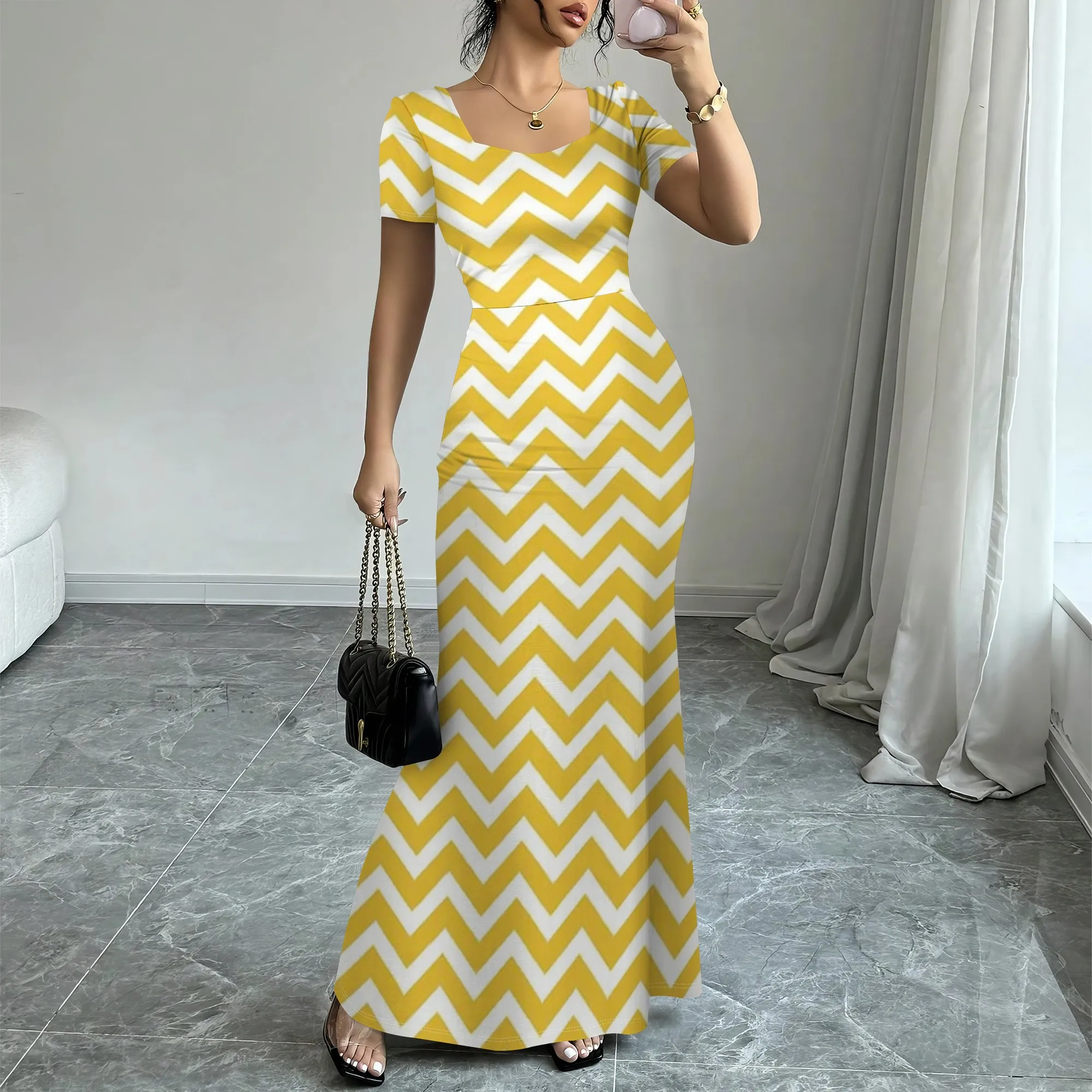 

Colorful Striped Bodycon Dress, XS-3XL, Stylish & Elegant, Perfect for Spring/Summer Parties and Vacation
