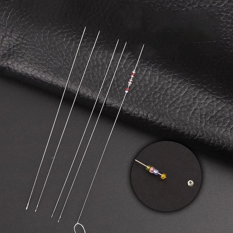 30pcs Metal Beading Needles For Beads Threading String Tambour/Jewelry Bracelet Necklace Making Pins Cord Tools Pins DIY