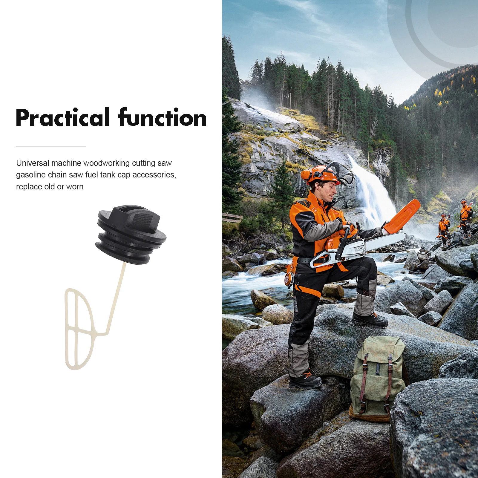 10 قطعة بالمنشار خزان الوقود خزان النفط استبدال لجزازة العشب غطاء الغاز الوقود يمكن غطاء ملحقات المنشار دائم