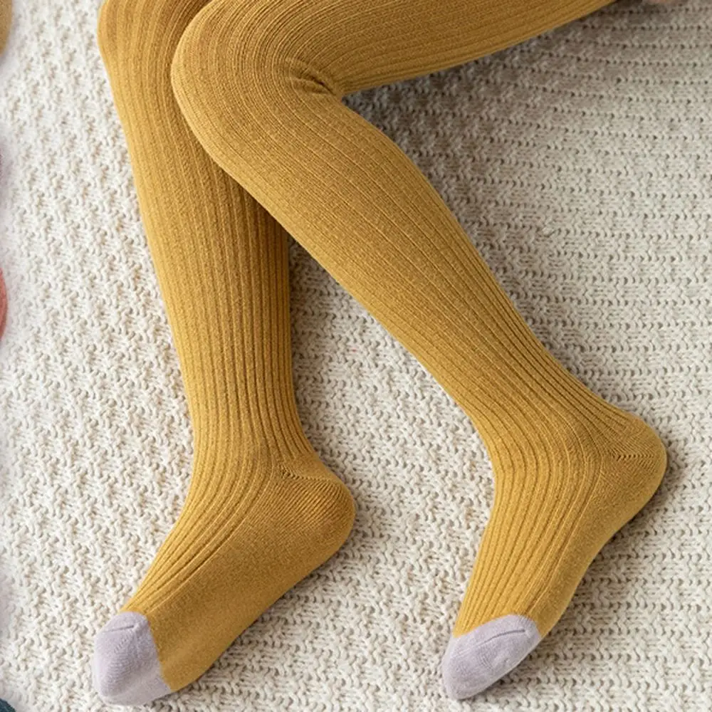 Autumn Cotton Warm Winter Child Pantyhose Candy Color Baby Stockings Girl Knitted Tights